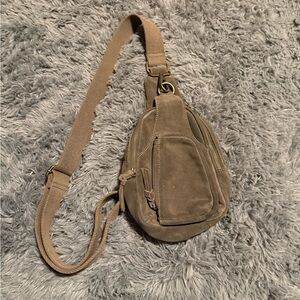 Free People Hudson Suede Sling Bag